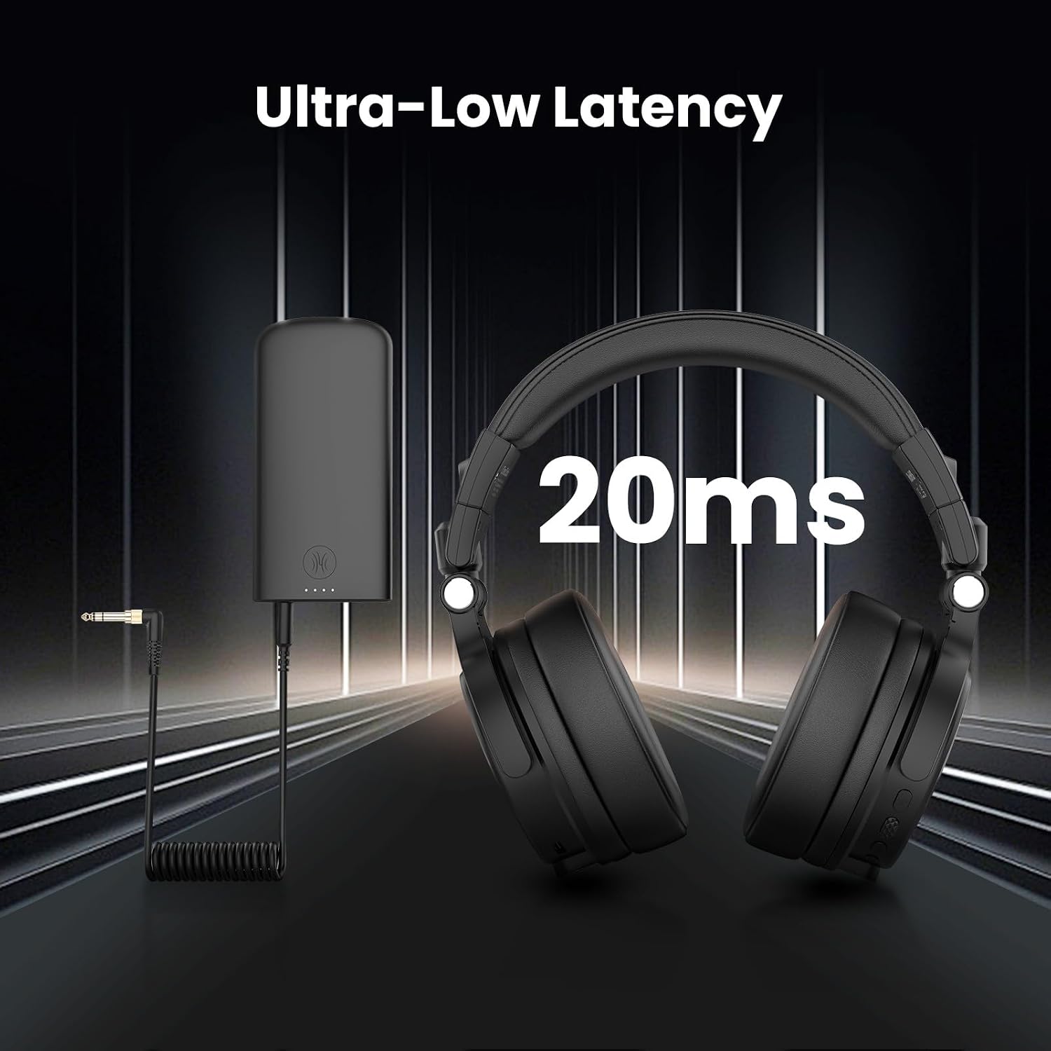 Detalle de OneOdio Studio Max 1 Wireless DJ Headphones with 20 ms Latency and 120-Hour Playback