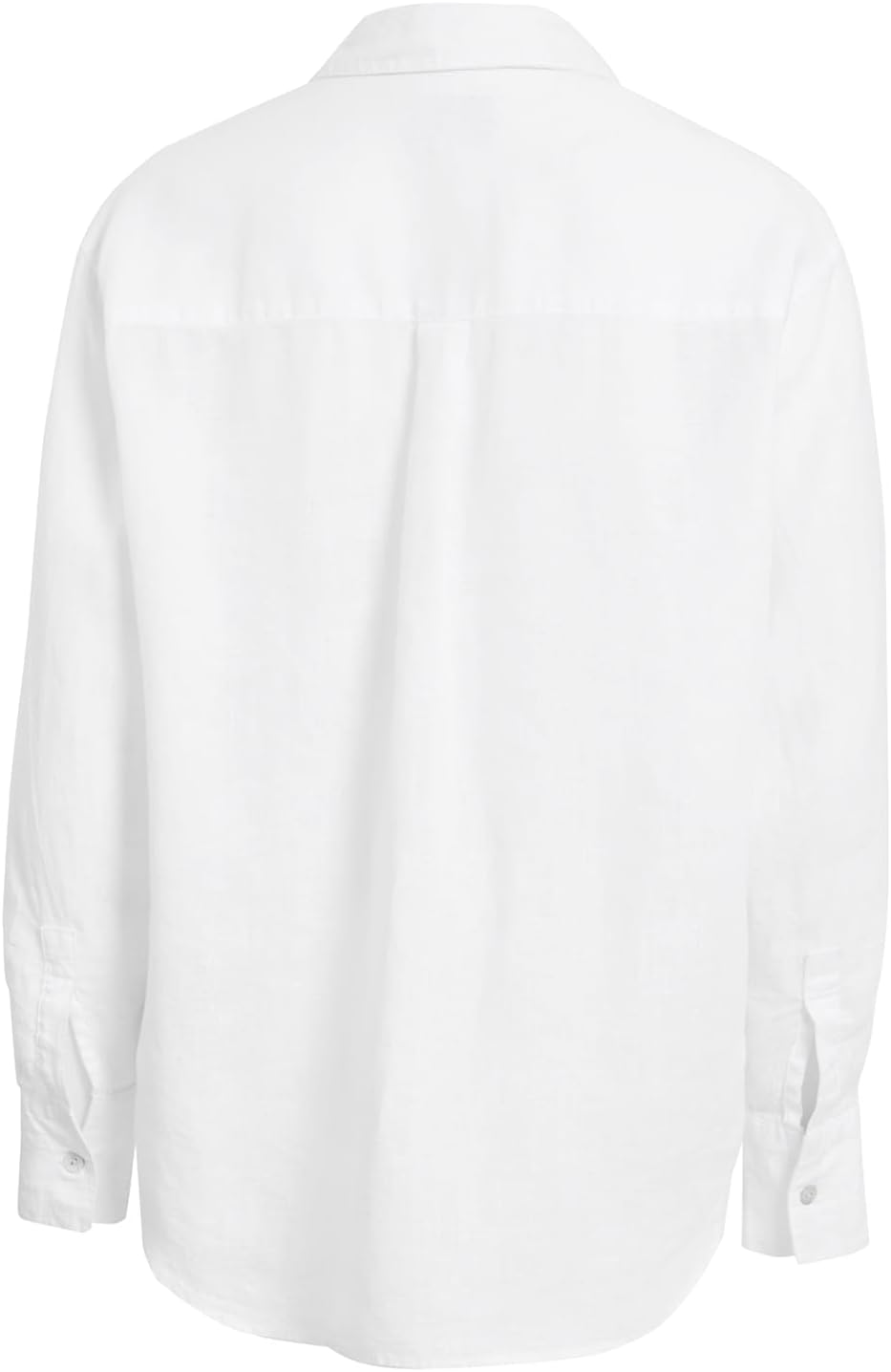 Detalle 2 de Marks & Spencer oversized dameshemd van puur linnen met lange mouwen
