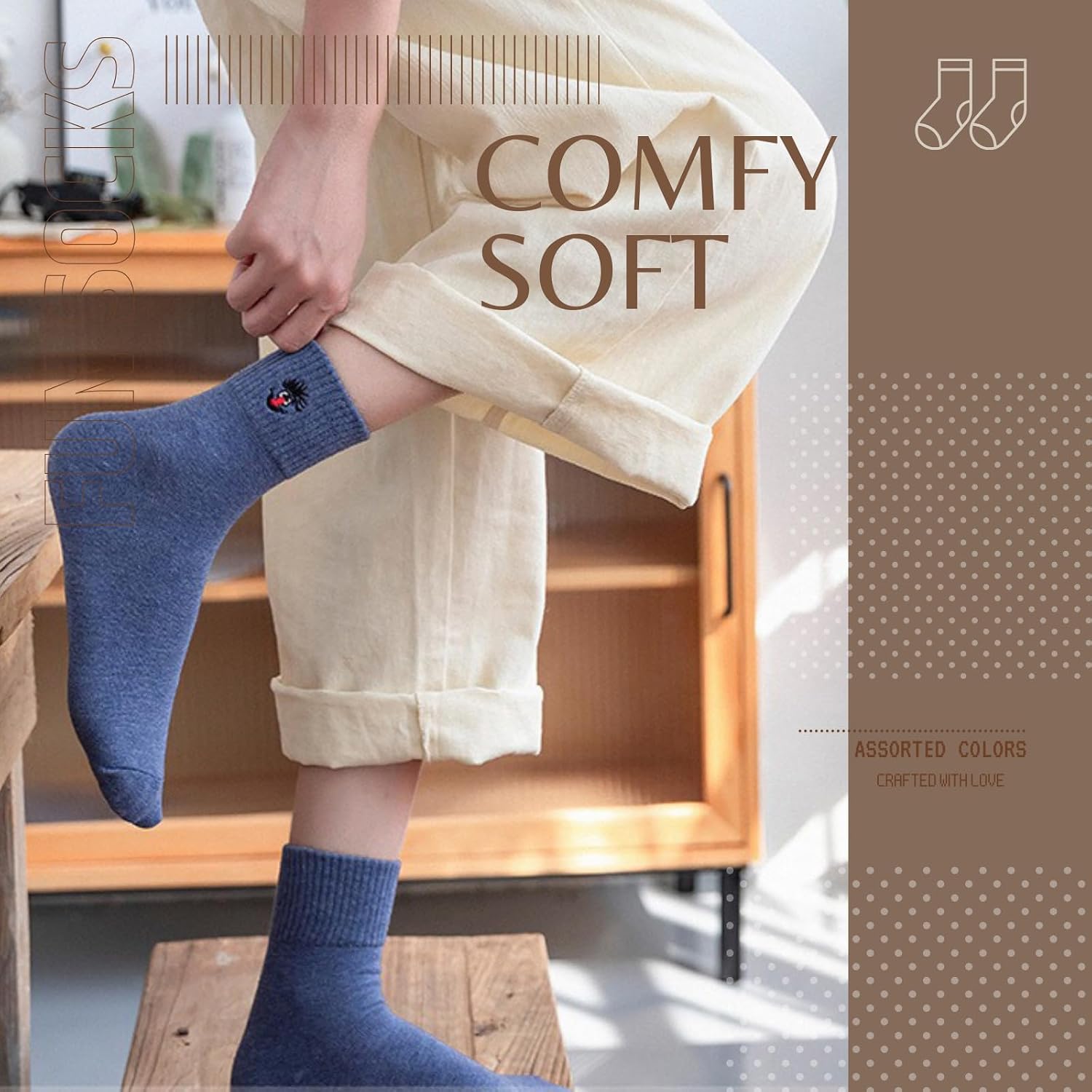 Detalle 2 de Sporzin Lustige Socken Damen 10 Paar