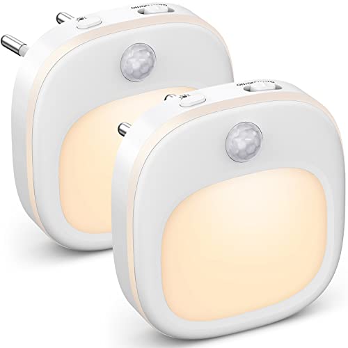 Detalle de ANOPU Luz Nocturna Infantil (2 Piezas): Sensor de Movimiento, 3 Temperaturas de Color y Atenuación Continua