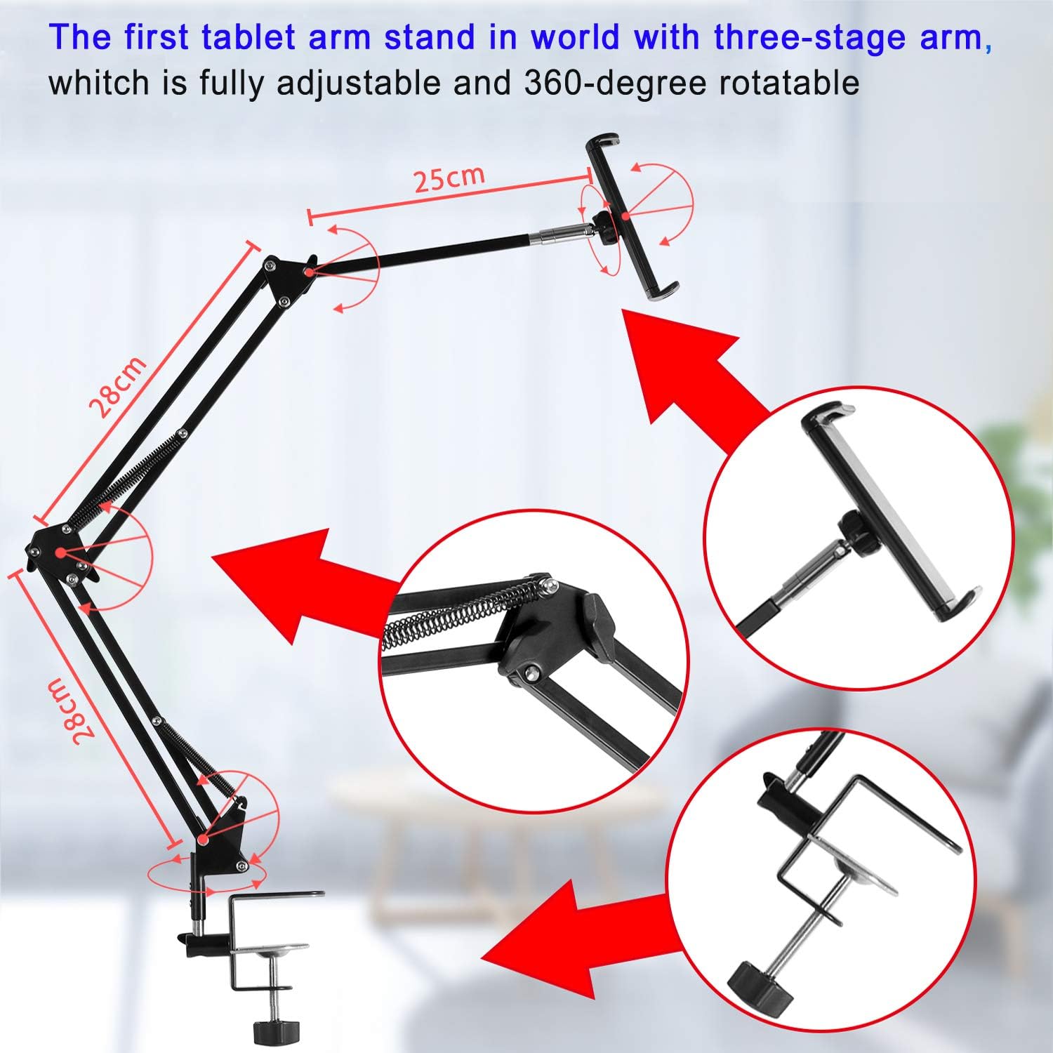 Thumbnail 6 de Adjustable Foldable Tablet Stand 4.5–12.9"