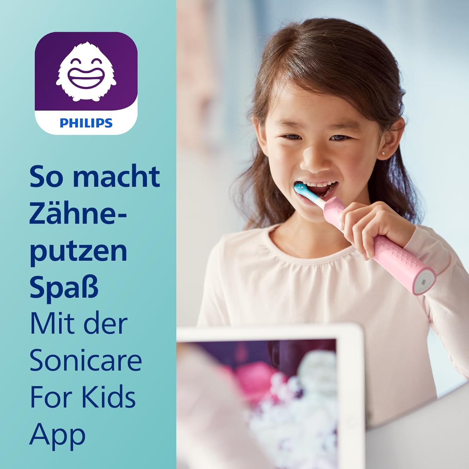Thumbnail 4 de Philips Sonicare For Kids elektrische Zahnbürste ab 3 Jahren 🪥