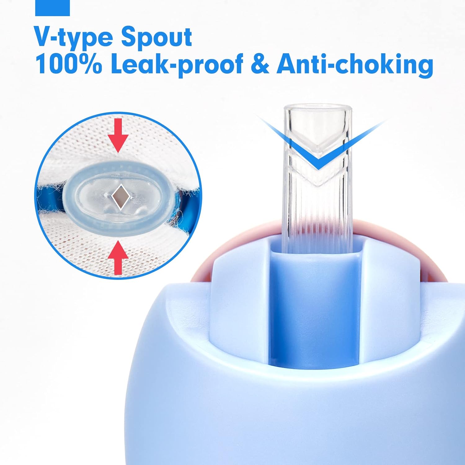 Thumbnail 4 de hahaland tazza 2 in 1 antigoccia per bambini con beccuccio e cannuccia 240 ml (silicone, dinosauro) – 6-12 mesi