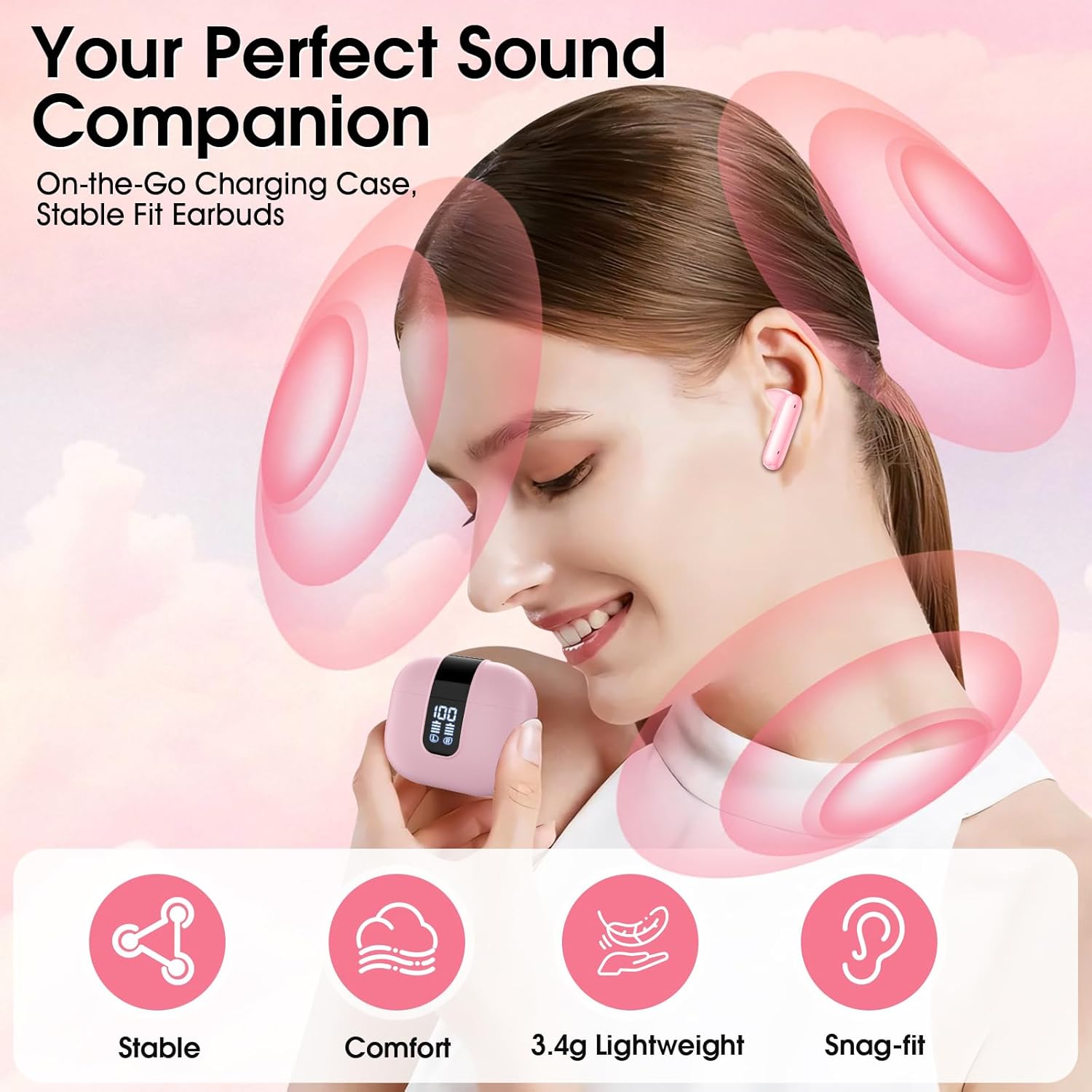 Thumbnail 2 de EXZHIG Bluetooth Kopfhörer 5.4 mit 10 m