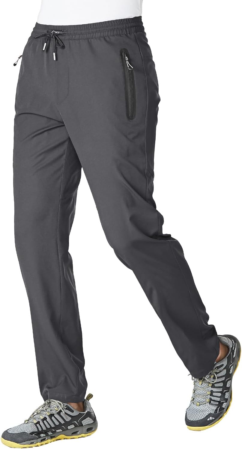 Thumbnail 6 de BGOWATU Men's Lightweight Athletic Pants with Quick-Dry Fabric and Zipper Pockets
