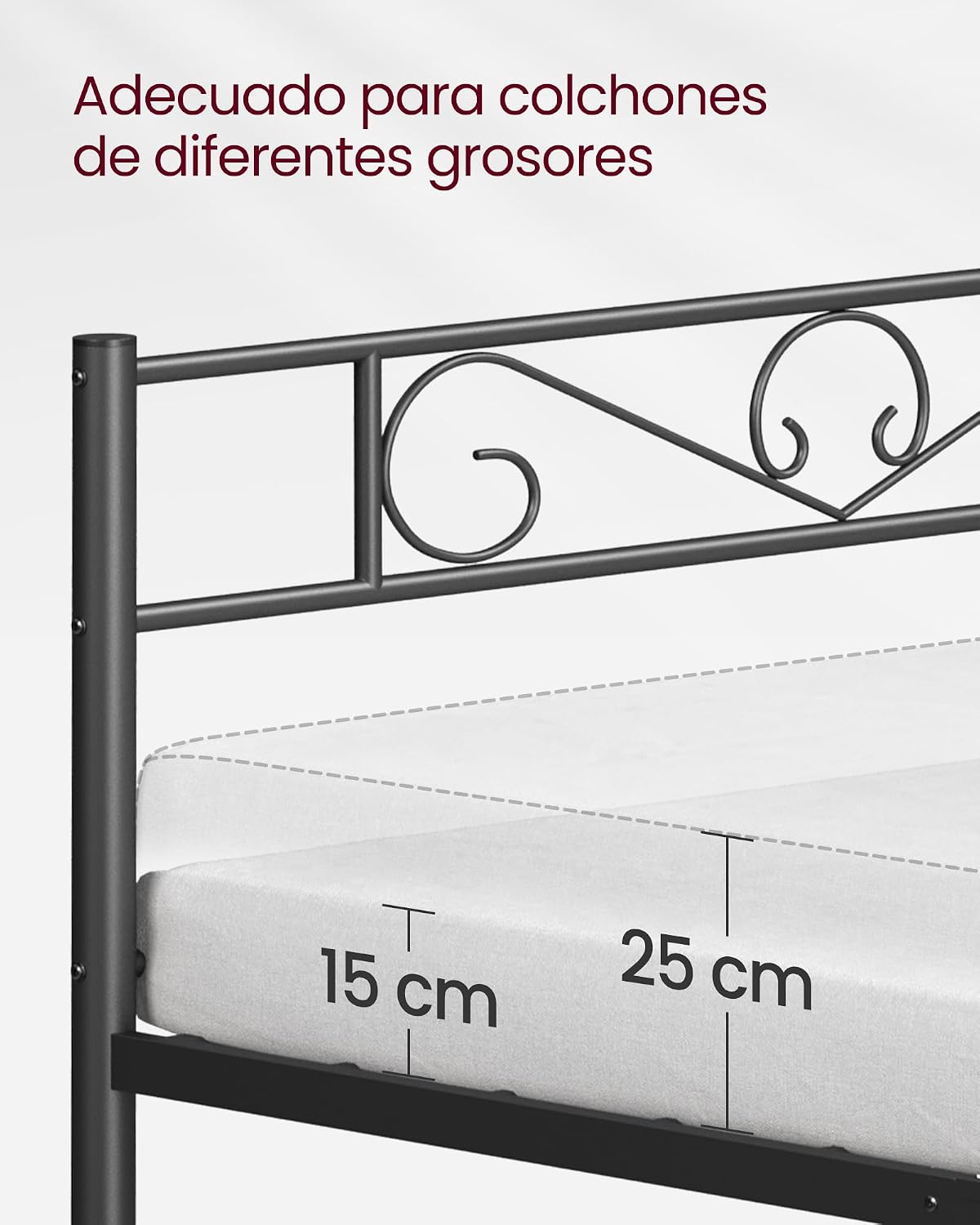 Thumbnail 6 de VASAGLE RMB066B01 Estructura de cama 135x190 cm