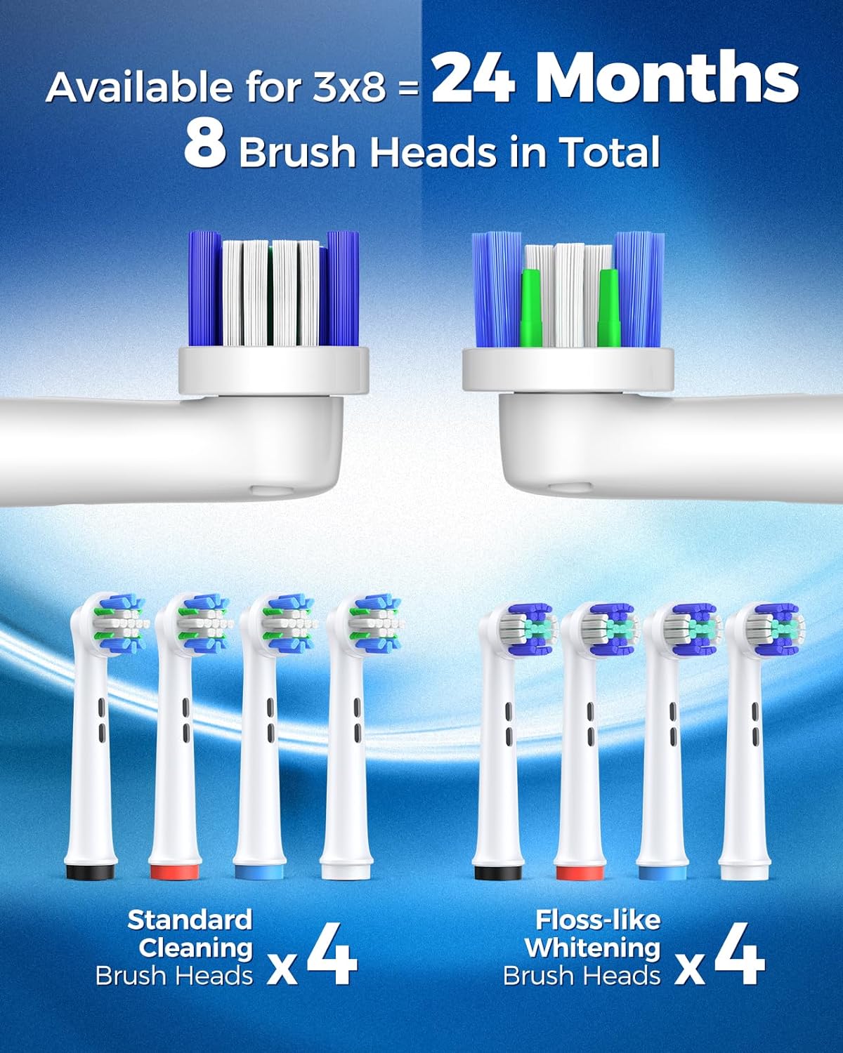 Thumbnail 2 de TEETHEORY Rotating Electric Toothbrush for Adults with 4 Modes and 8 Brush Heads (Purple)