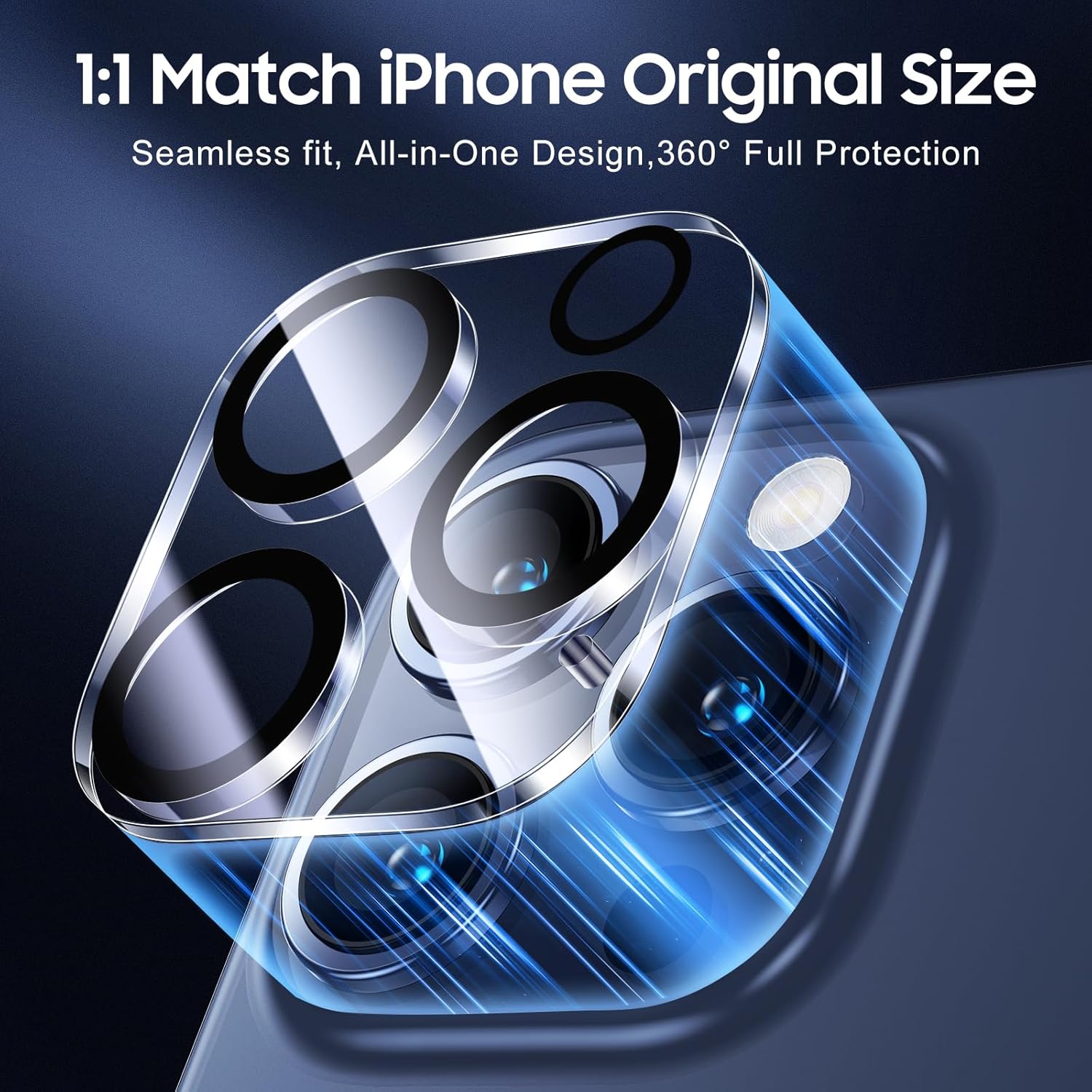 Thumbnail 4 de UniqueMe iPhone 15 Pro Camera Lens Protector 3-Pack