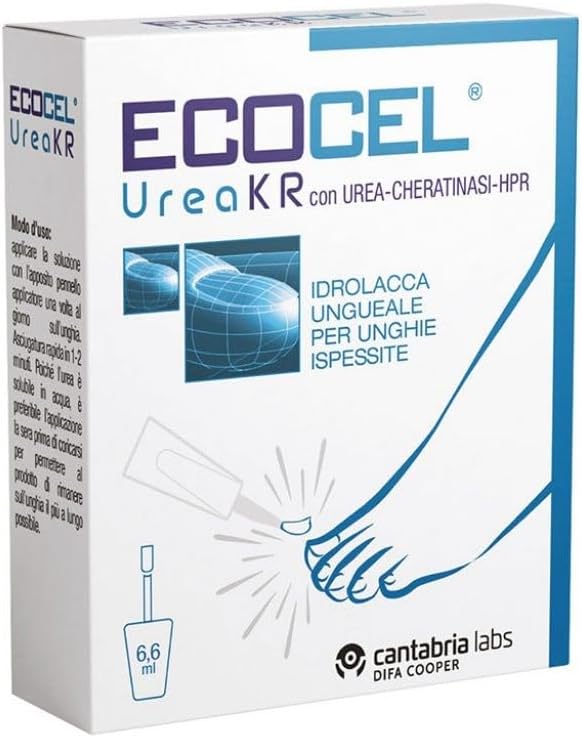 Detalle de Ecocel Urea KR – Idrolacca ungueale con urea al 20% per ispessite unghie, 6,6 ml