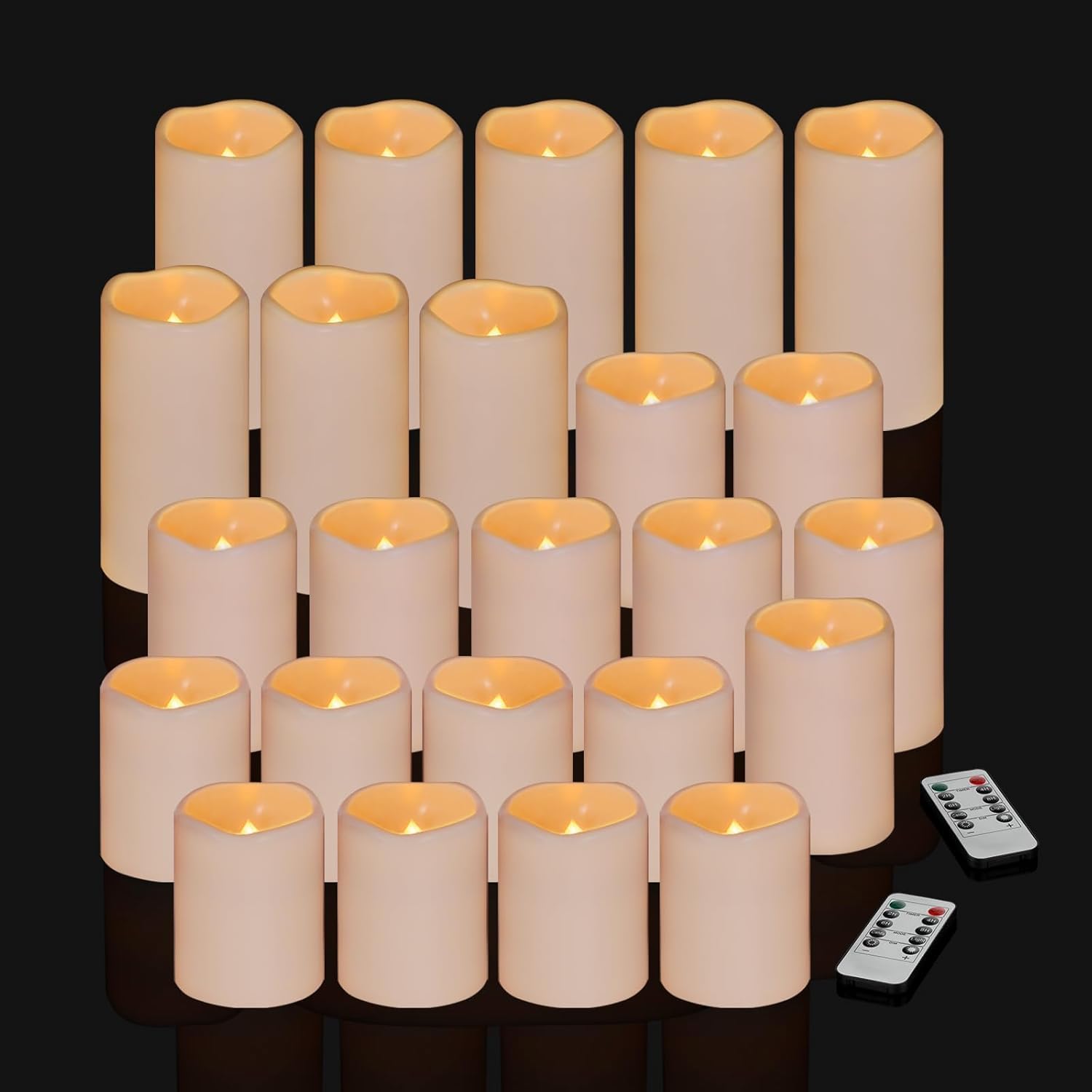 Thumbnail 6 de Aku Tonpa Flameless Candles Pack of 5 10cm — pillar candles 🕯