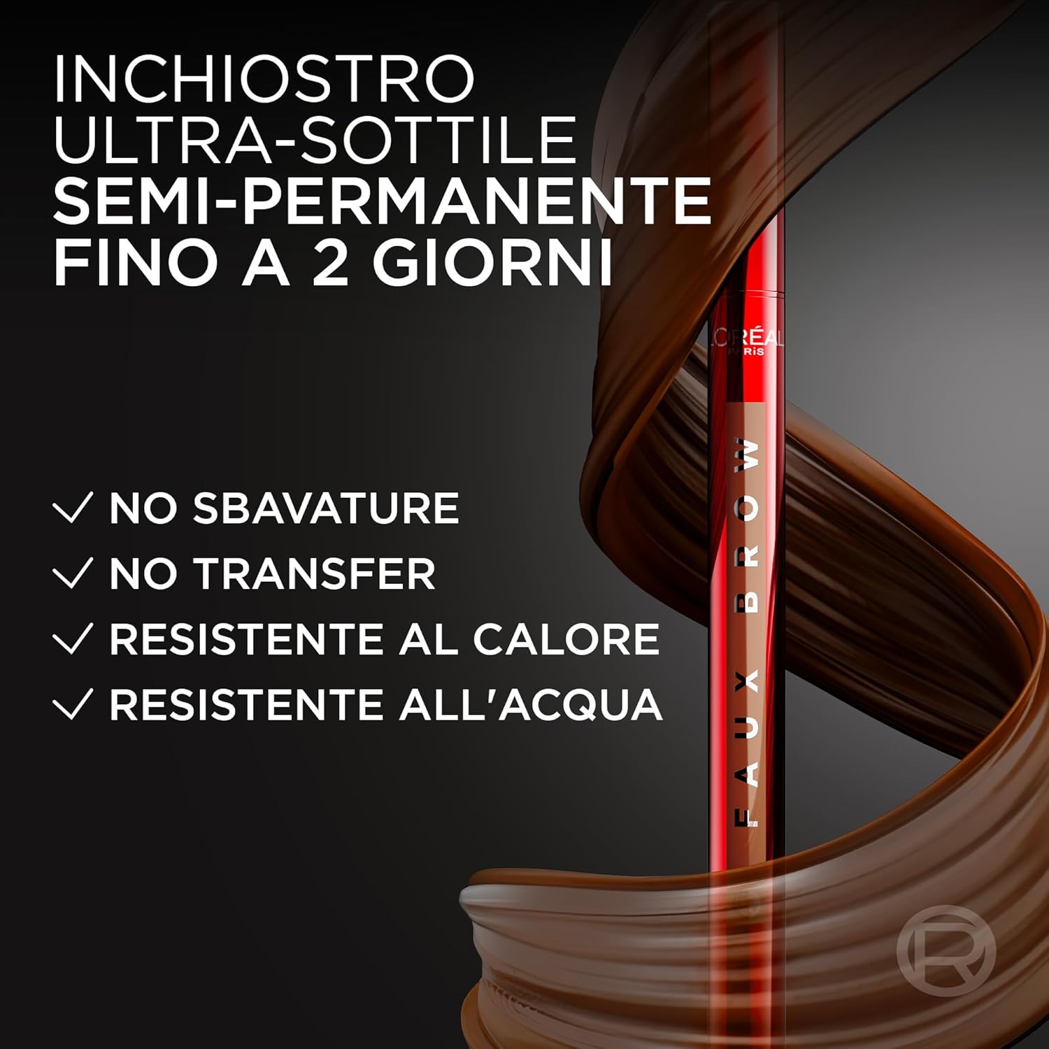 Detalle de L'Oréal Paris Penna Sopracciglia Faux Brow Granite – definizione precisa, effetto ultra naturale