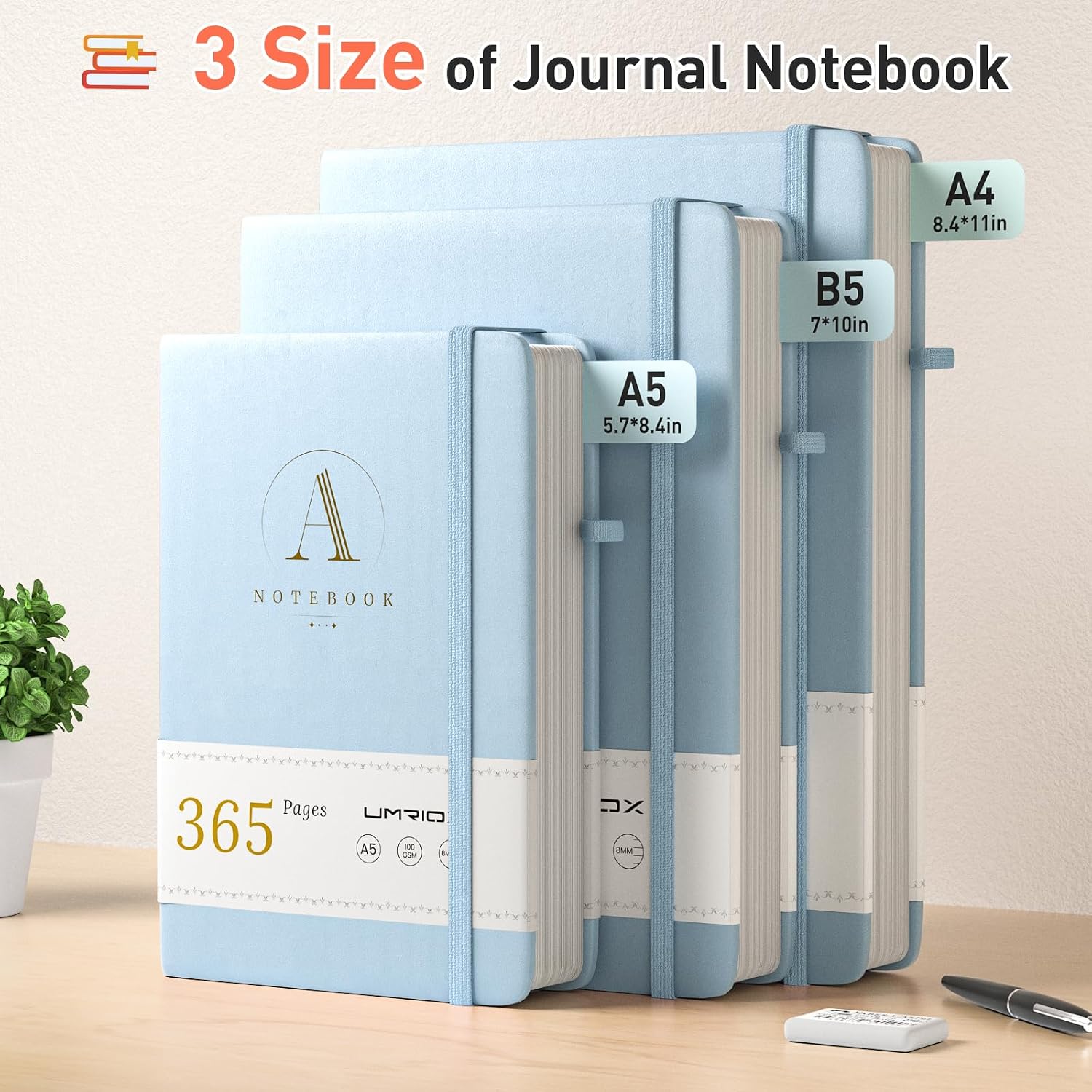 Detalle 2 de Umriox B5 Lined Journal 365 Pages
