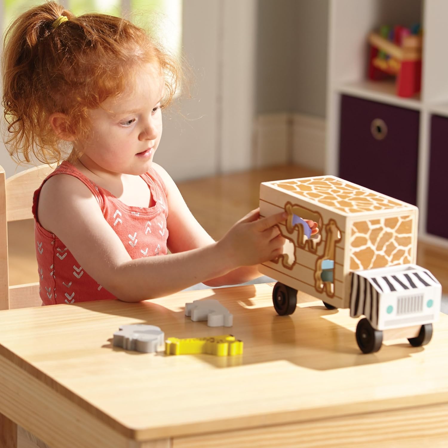 Thumbnail 5 de Melissa & Doug Nesting & Sorting Barns & Animals – Holzspielzeug für Entwicklung ab 2 Jahren