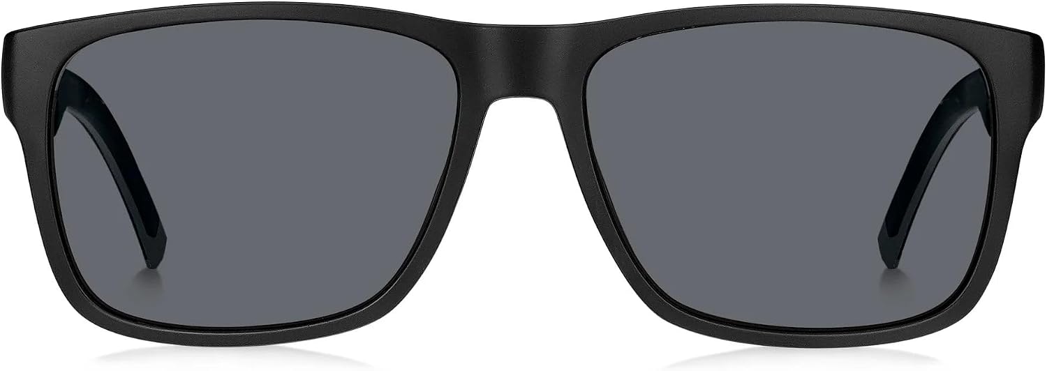 Detalle de Tommy Hilfiger TH 1718/S Sunglasses Uomo – pacco da 1, modello 56 mm, colore 08A/IR BLACK GREY