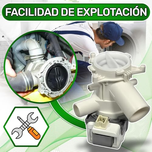 Thumbnail 4 de Bomba de desagüe para lavadora ONIX TECH 220/240V (compat. códigos 2863201400 y 2840940100/2840940200) con garantía 5 años