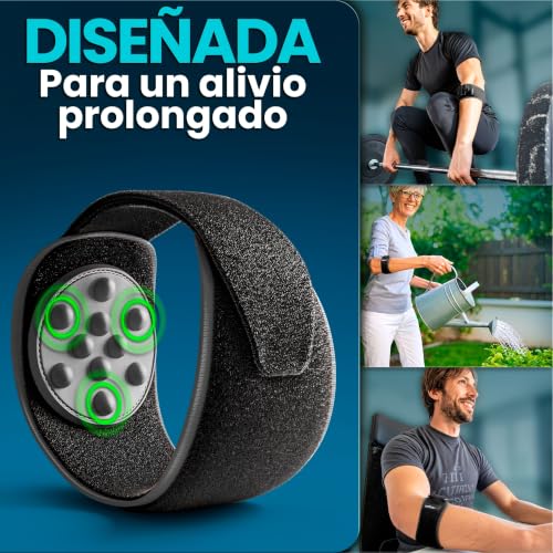 Detalle de NativoDex Codera Epicondilitis: Brazalete y Cincha para Hombre y Mujer