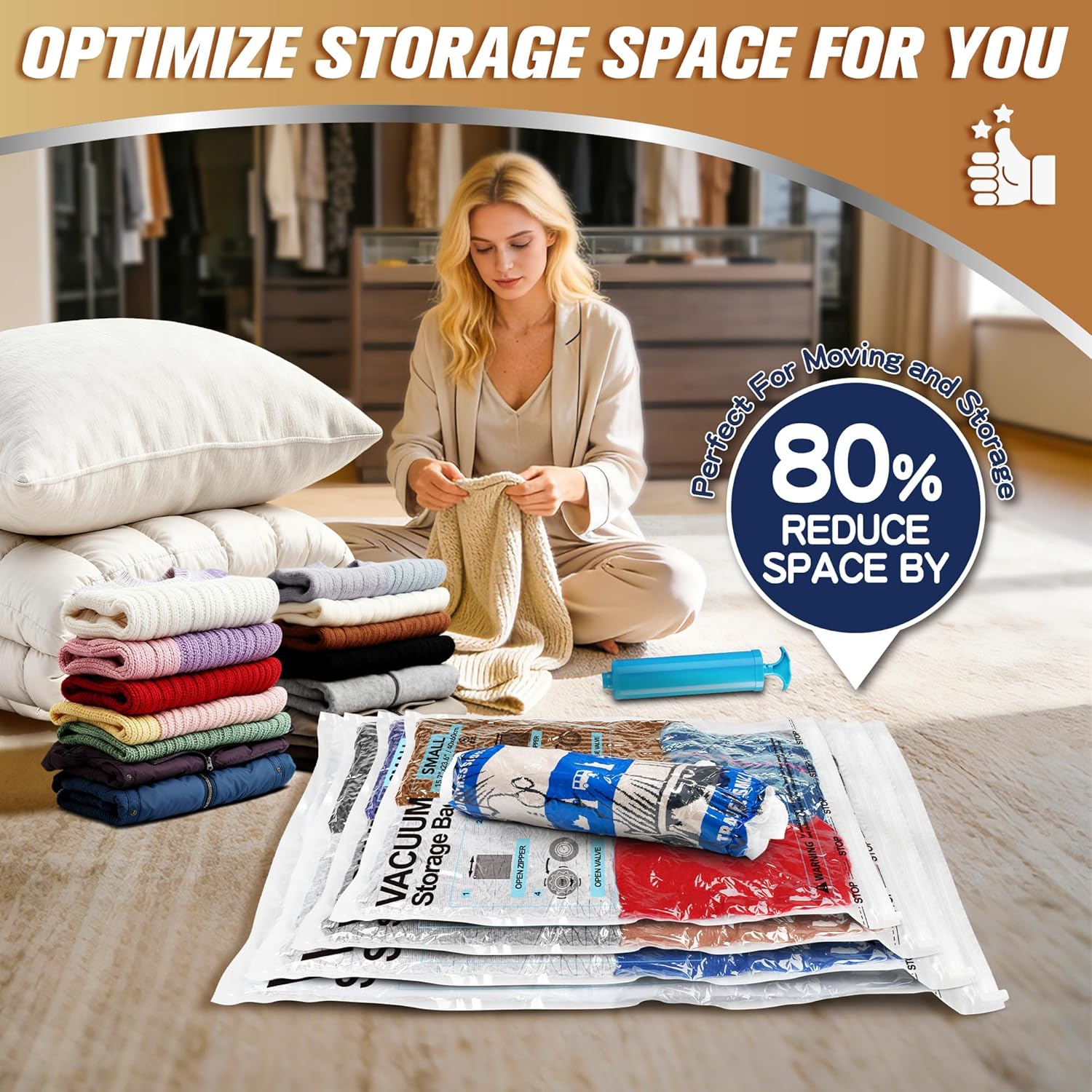 Detalle de Storage Master vacuum storage bags 20 pack