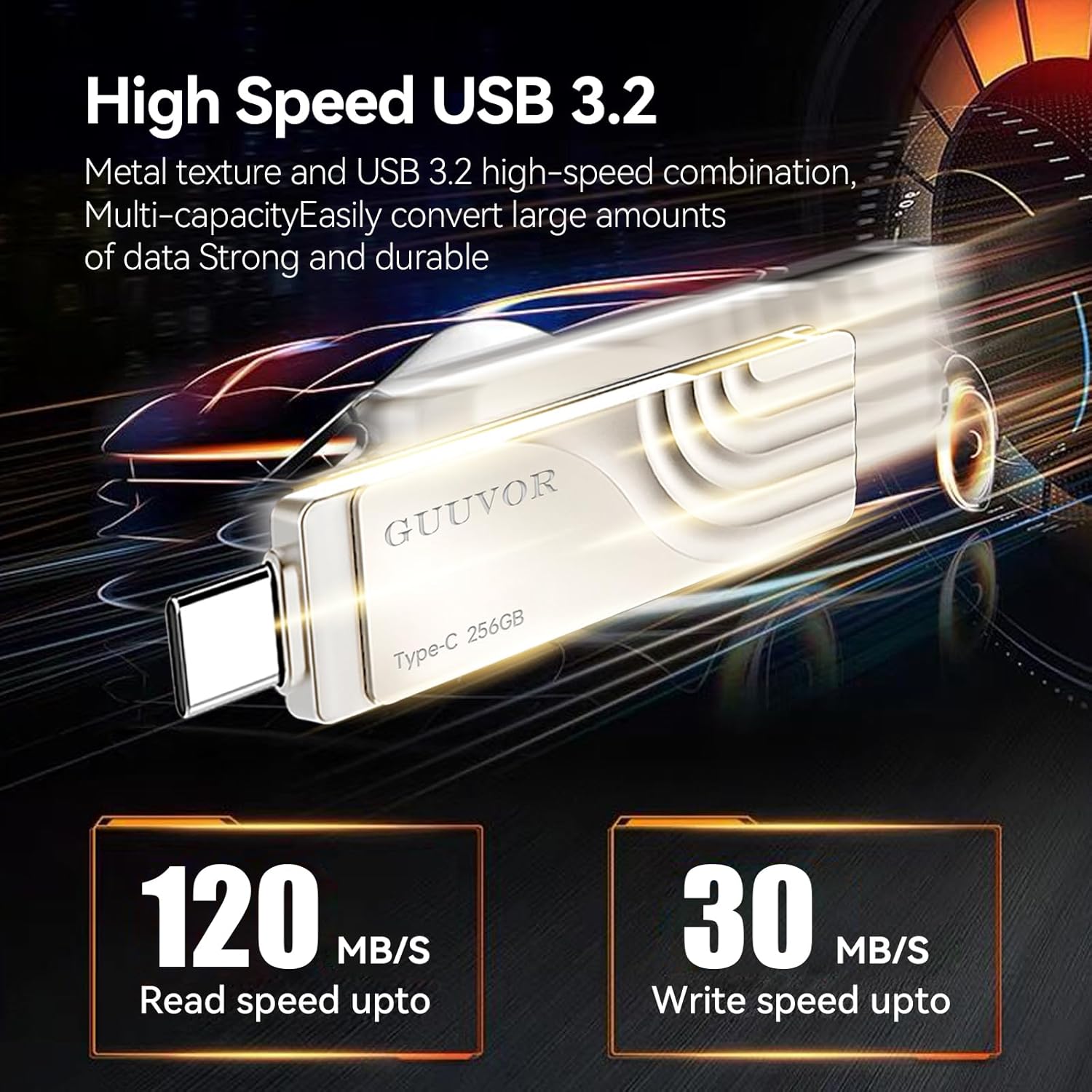 Detalle 1 de GUUVOR clé USB C 64 Go 2 en 1