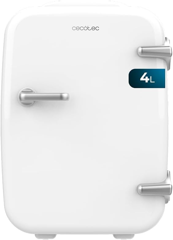 Cecotec Bolero MiniCooling mini-réfrigérateur 4 L 12V/220V Habana White, refroidissement & chauffage