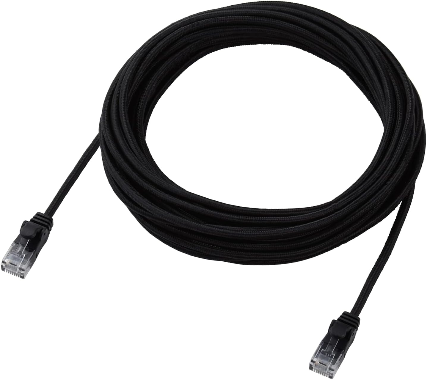 Detalle de エレコム ECLD-GPAM/BK70 LANケーブル Cat6A 7m メッシュタイプ・爪折れ防止