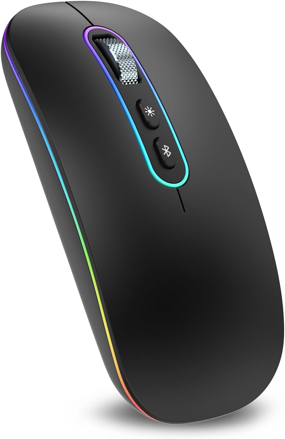 Detalle de cimetech Dual-Mode Bluetooth-Maus (Bluetooth 5.1 + 2,4 GHz) – kabellos, wiederaufladbar mit DPI und LED