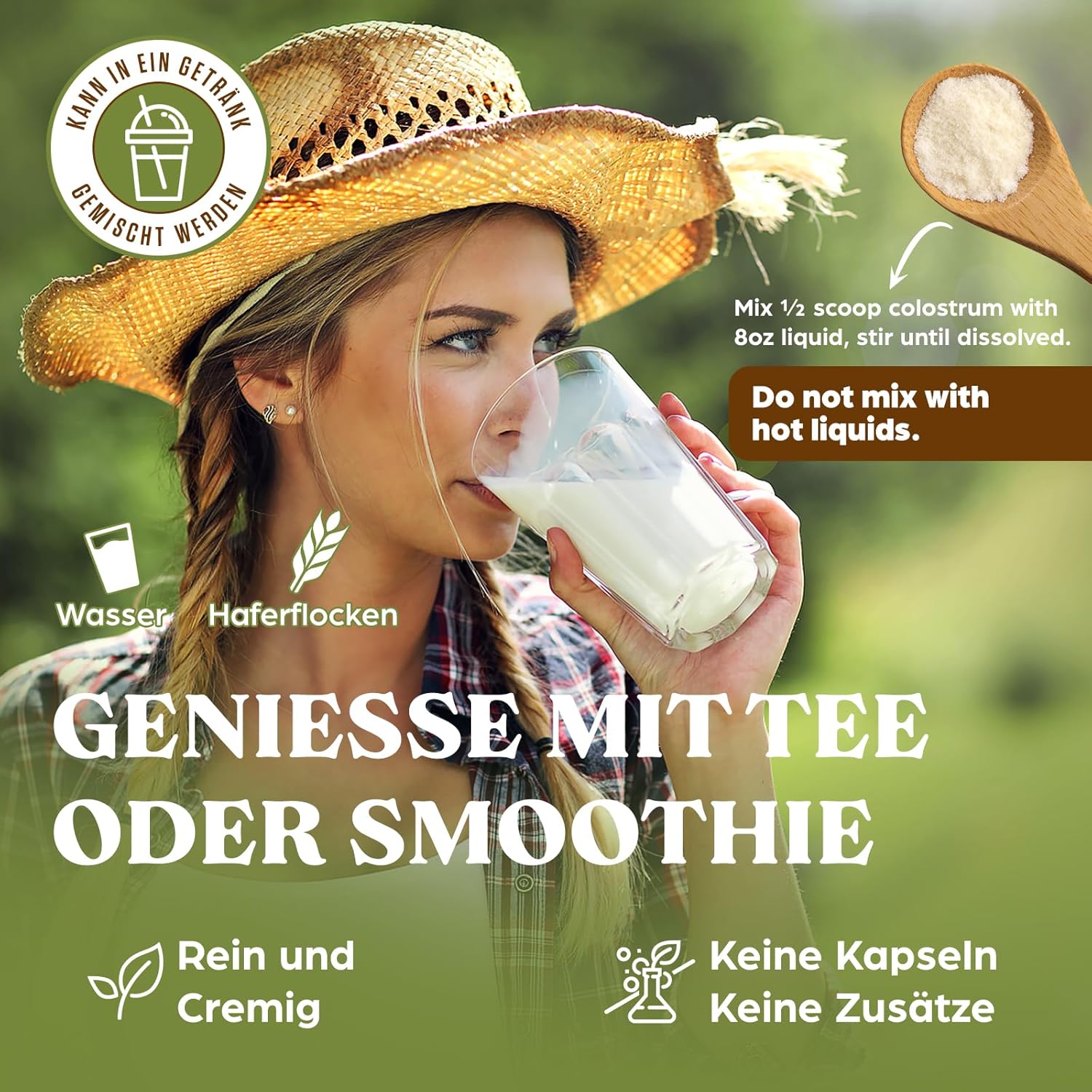 Thumbnail 5 de Liposomales Colostrum Pulver 2.500 mg – 60% IgG hohes Kolostrum aus grass-fed Rindern (lixoamale Phosphatidylcholin-Technologie)