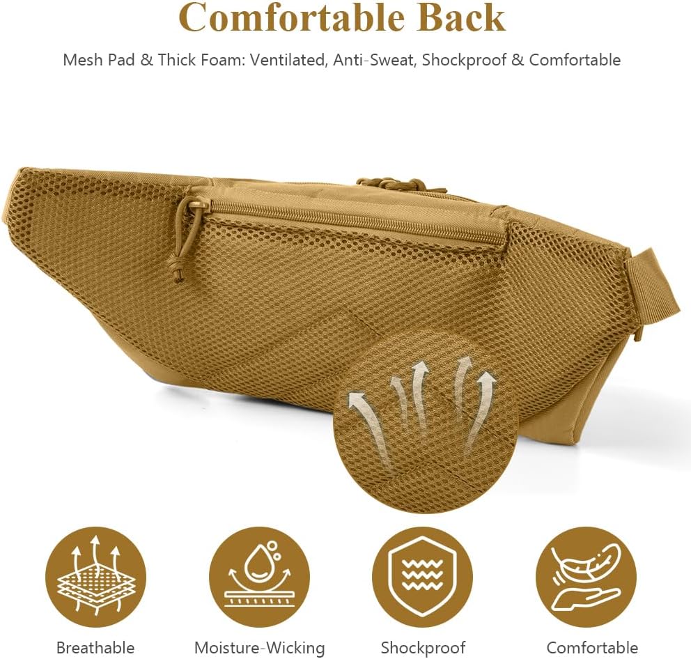 Detalle 2 de Adiwo Marsupio tattico con 5 Tasche: versatilità e praticità per outdoor