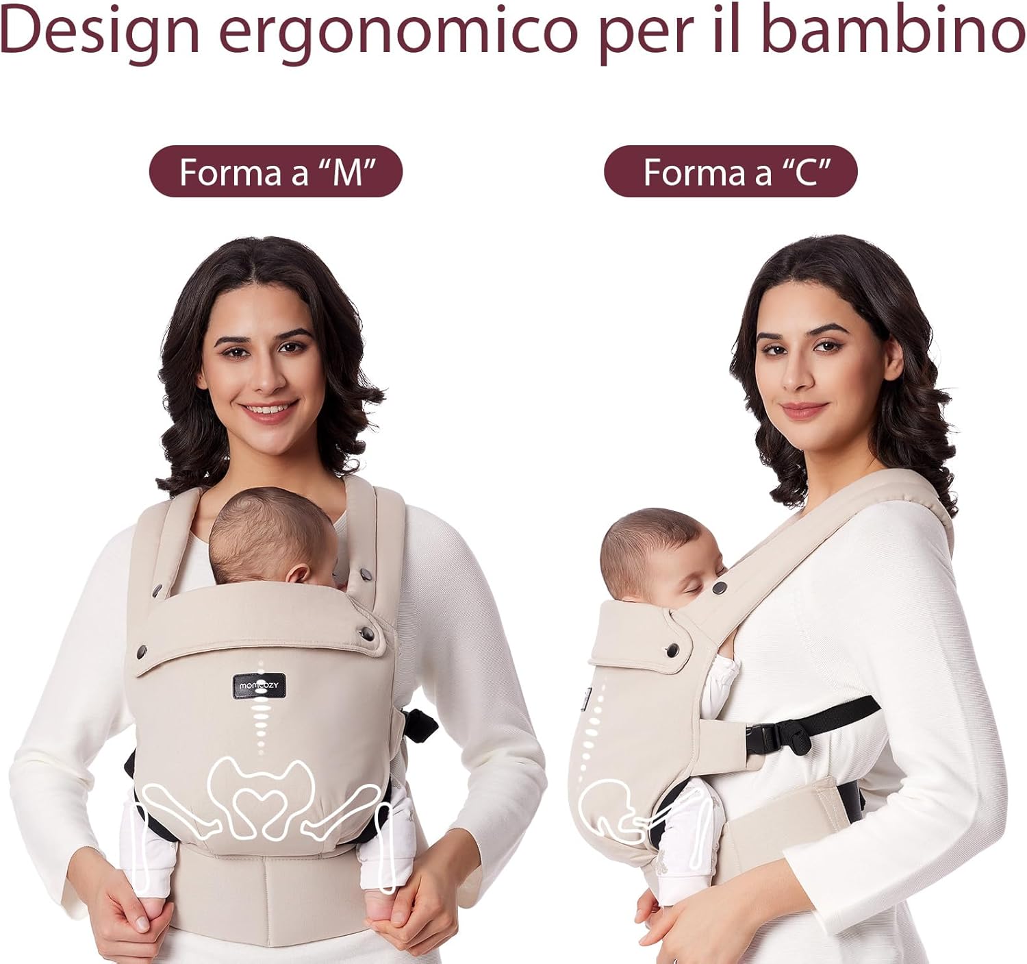 Thumbnail 4 de Momcozy Marsupio Neonato Ergonomico: comfort e praticità per genitori in movimento