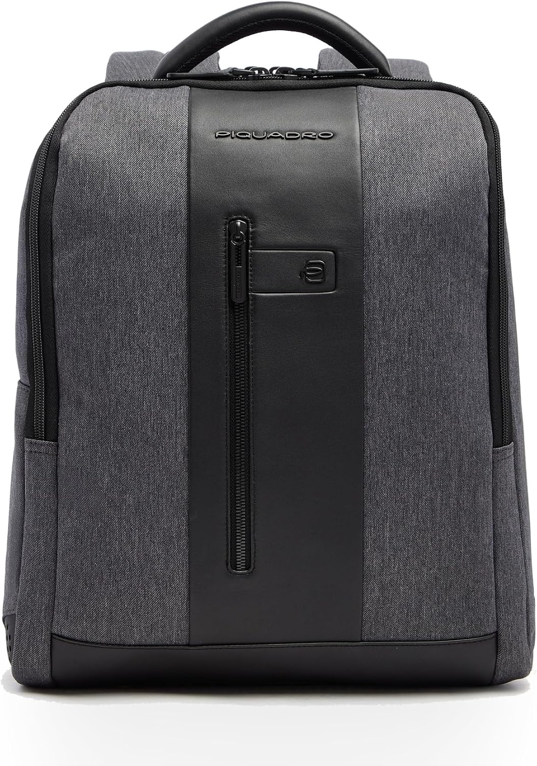 Detalle de PIQUADRO Zaino uomo porta PC 15,6" in tessuto riciclato