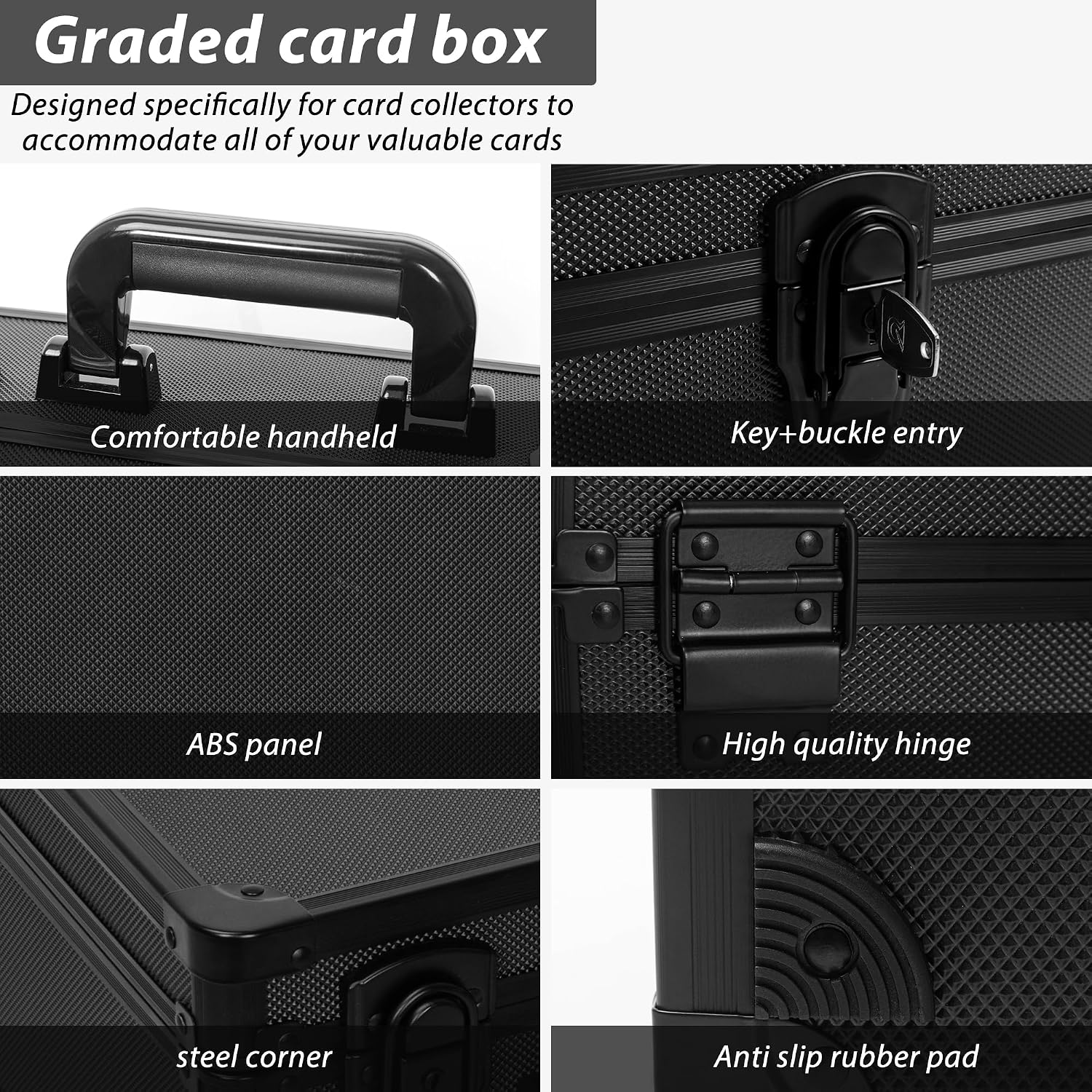 Thumbnail 3 de OUUTMEE Graded Card Case - Aluminum Alloy Storage Box for 40 Card Slabs