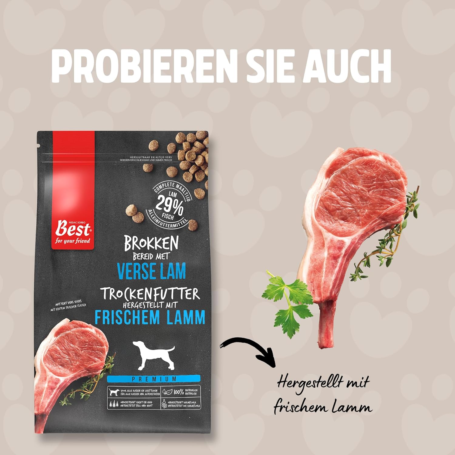 Thumbnail 5 de Rosewood Trockenfutter für Hunde mit Lachs (1,5-kg-Beutel) – weizenfrei mit Reis & Gemüse