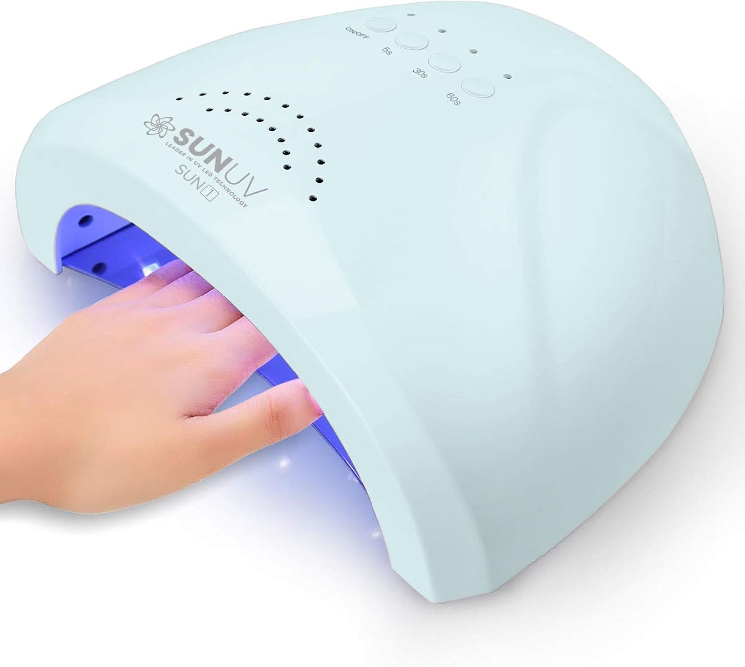 Detalle de SUNUV SUNONE Blue UV LED Nail Lamp with 3 Timers and Removable Base