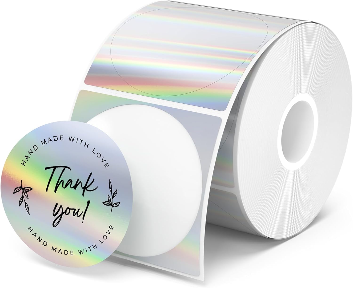 Detalle de MUNBYN holographic thermal labels 400