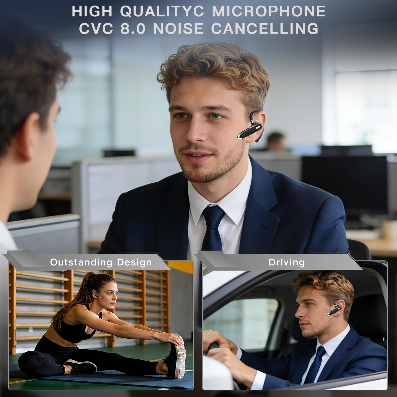 Detalle 2 de Single-Ear Bluetooth Headset, Bluetooth 6.1