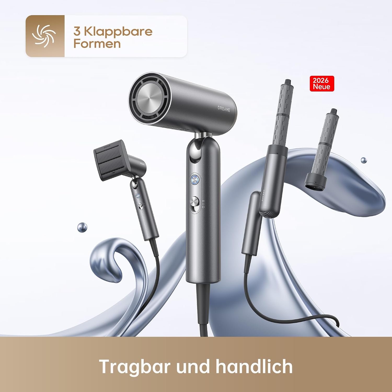 Thumbnail 1 de DREAME Pocket Neo Hochgeschwindigkeits-Haartrockner – kompakt, faltbar und leise mit 110.000 U/min