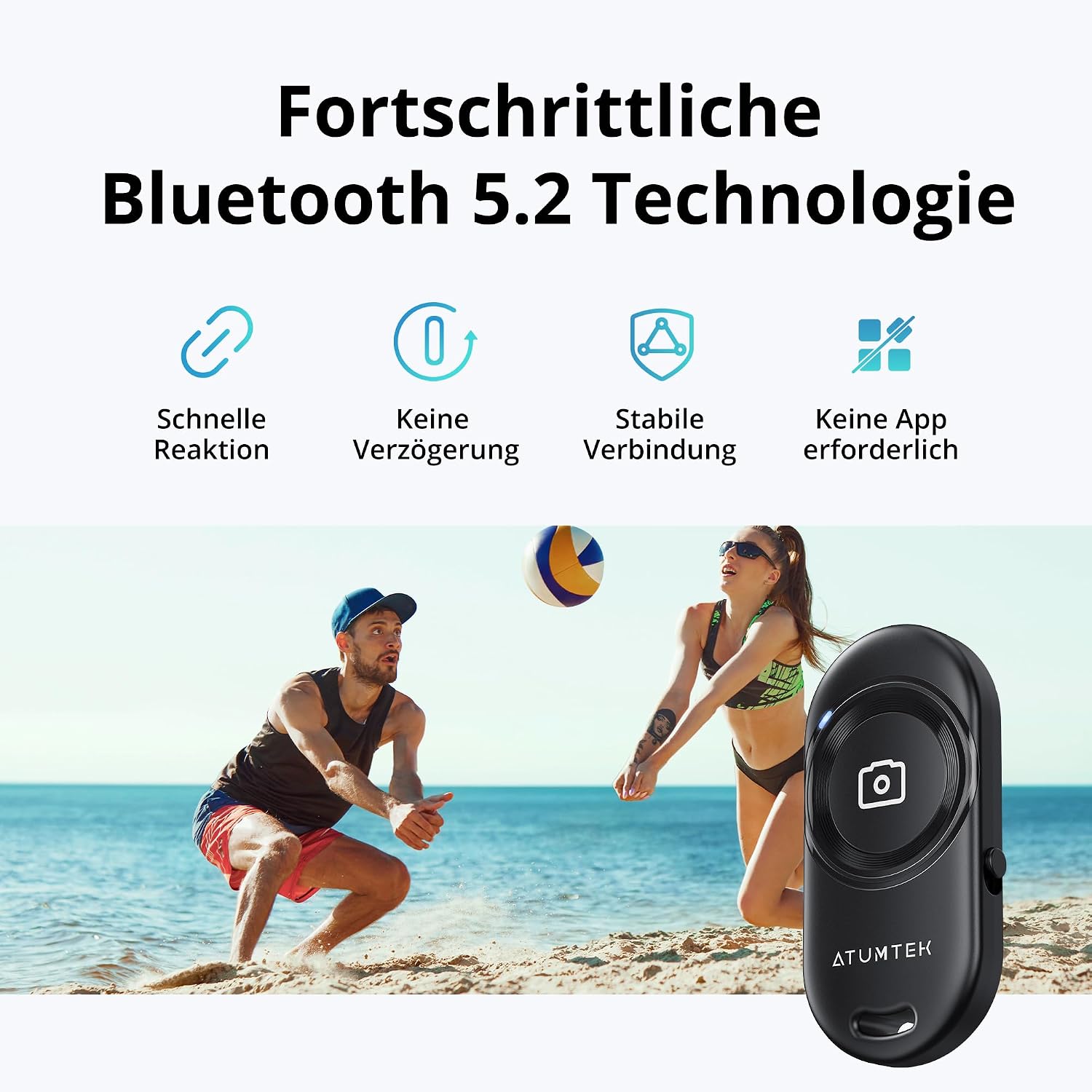 Detalle 2 de ATUMTEK Bluetooth Kamera-Fernbedienung 2er-Pack