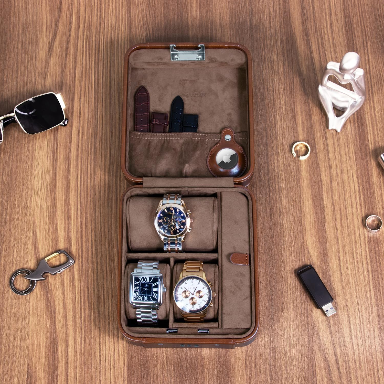 Thumbnail 2 de KAMIER Watch Box 4-slot combination lock case