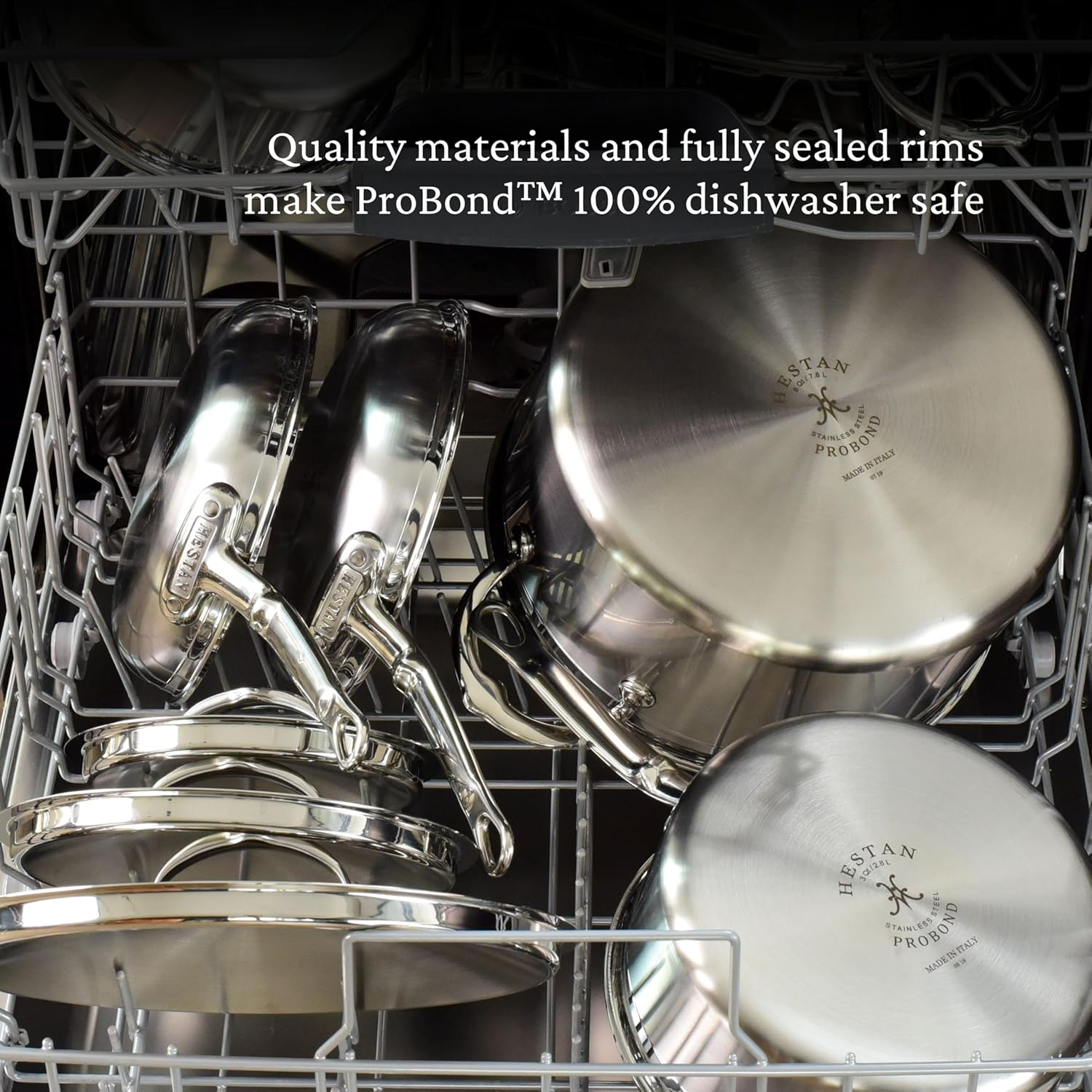 Thumbnail 5 de Hestan ProBond Forged TITUM 12.5-Inch Clad Stainless Steel Nonstick Frying Pan (Induction Compatible, PFOA-Free)