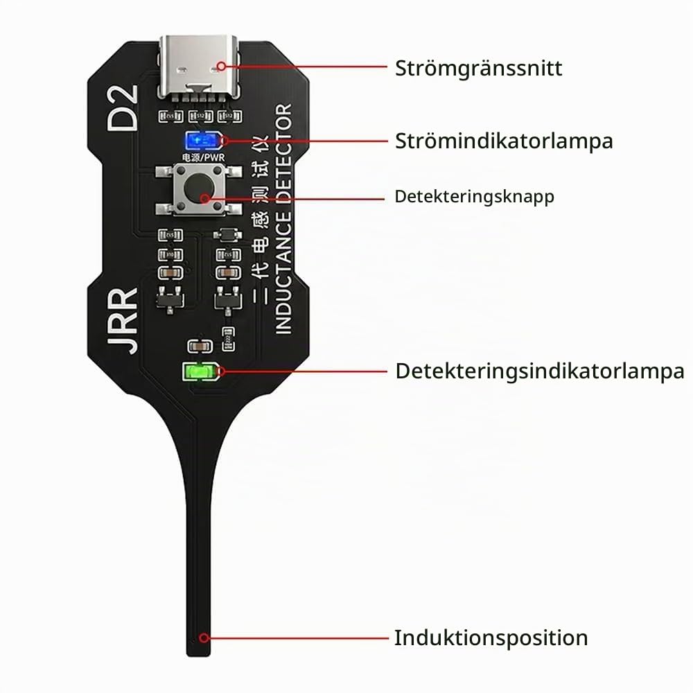 Thumbnail 6 de diymore JRR D2 induktanstestare V2.0 med USB-C och dubbel LED-display
