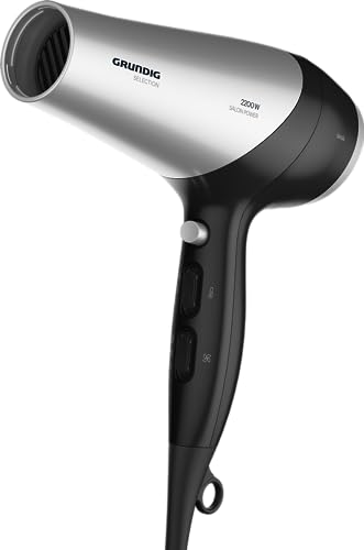 Detalle de Grundig HD 6080 B Haartrockner – 2200 W, Ionentechnologie, Diffusor, 3 Temperatur- und 2 Luftstromstufen
