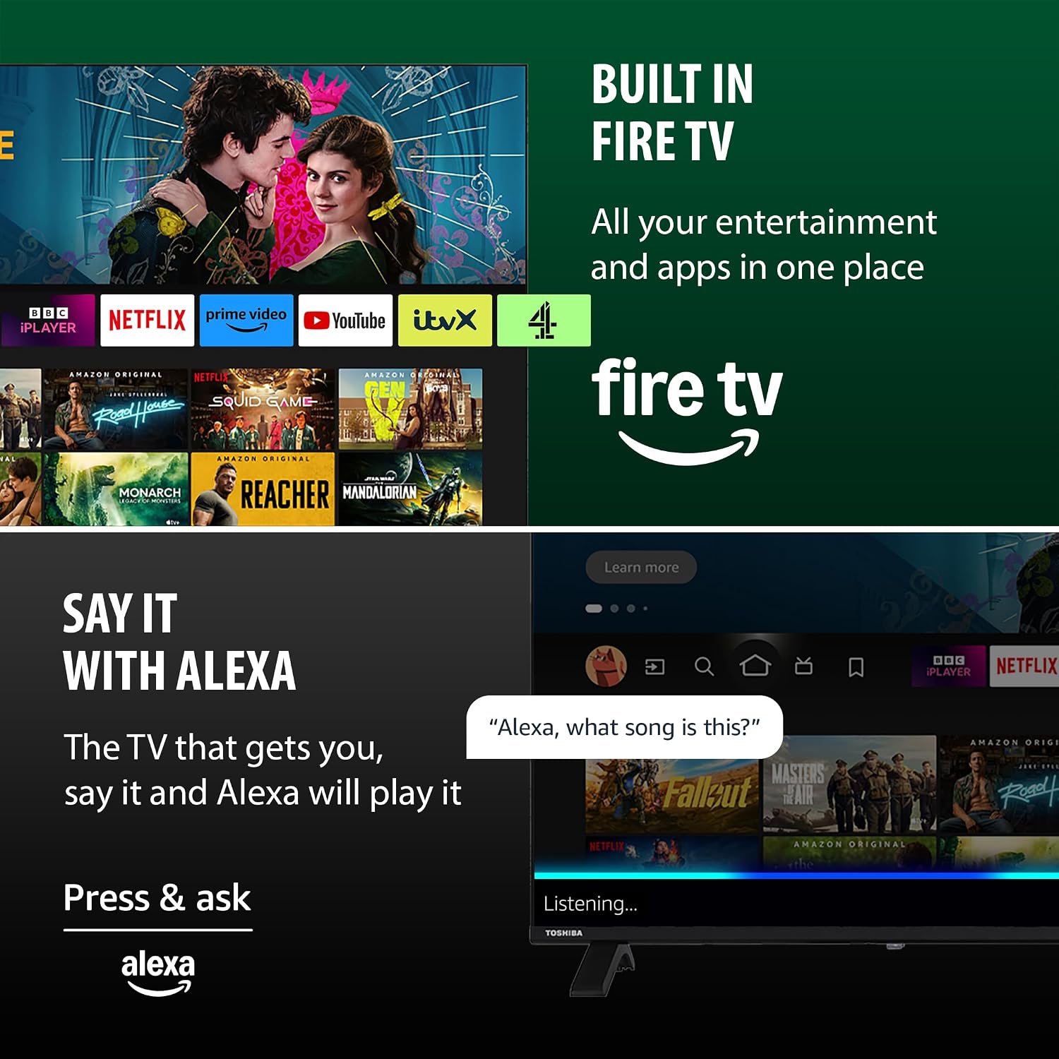 Detalle de Toshiba UF26 Fire 50" 4K Ultra HD LCD Smart Fire TV
