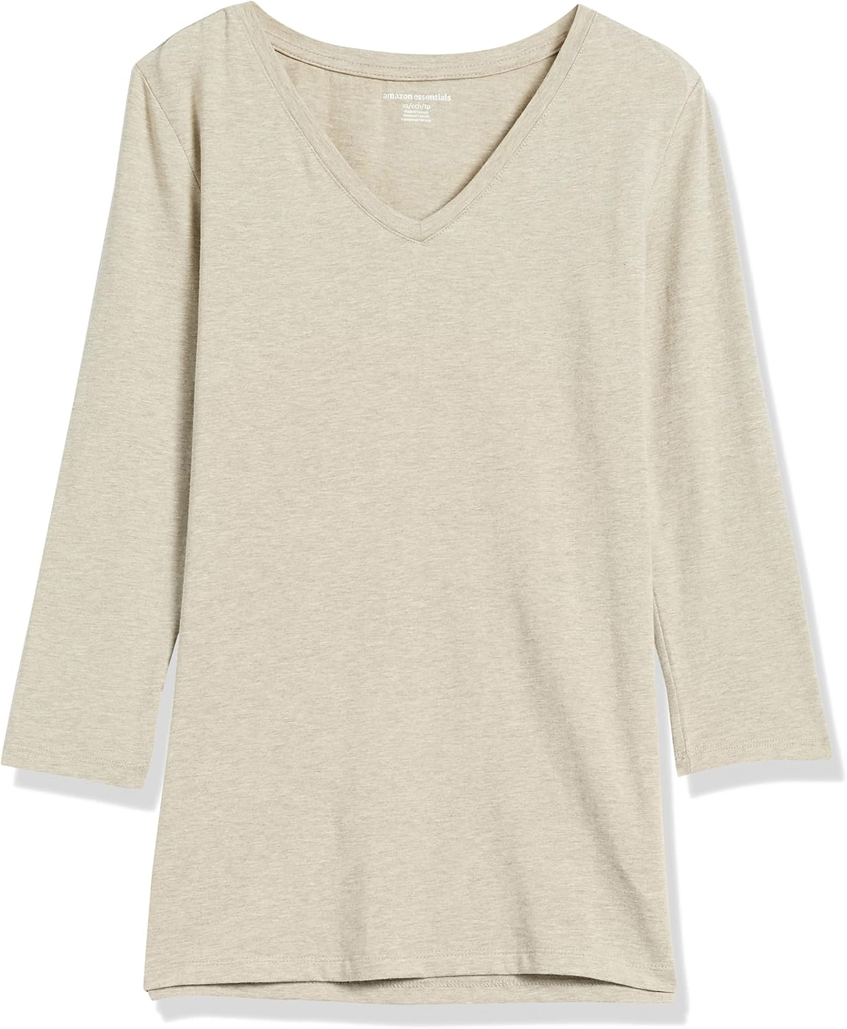 Thumbnail 4 de Amazon Essentials Damen T-Shirt mit V-Ausschnitt und 3/4-Ärmeln (Regular Fit) – in Übergröße