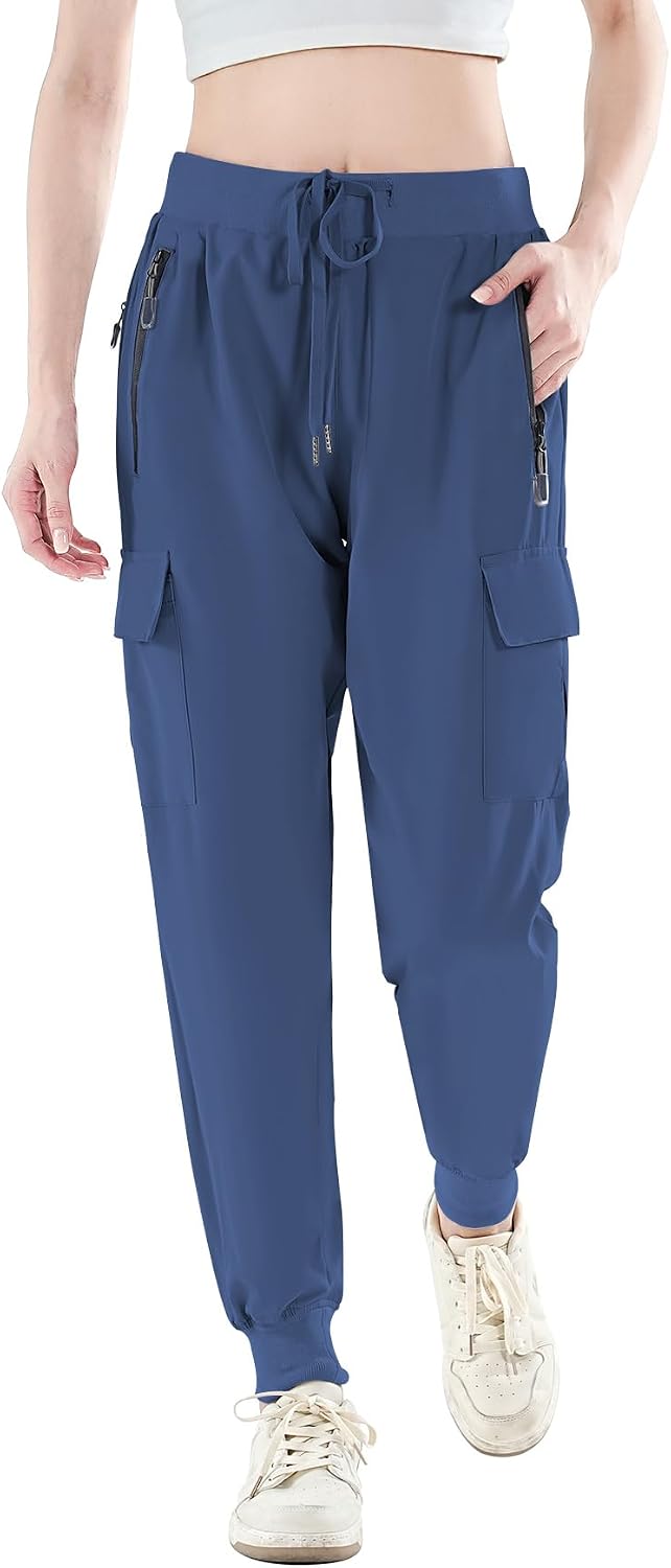 Detalle de Daspkuwy Women's Cargo Trousers lightweight quick-dry hiking pants