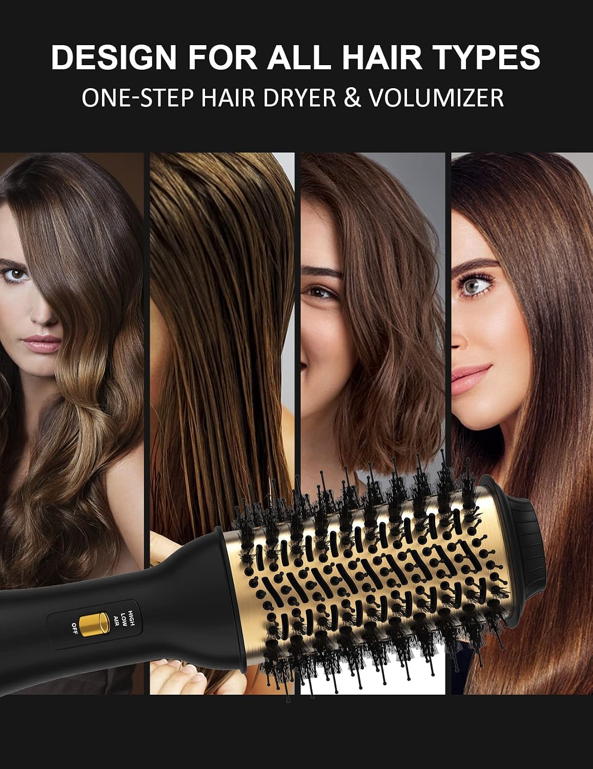 Thumbnail 6 de LANDOT SM-5368 One-Step Hair Dryer Brush, 60 mm Ionic Barrel, 3 Heat/2 Speed