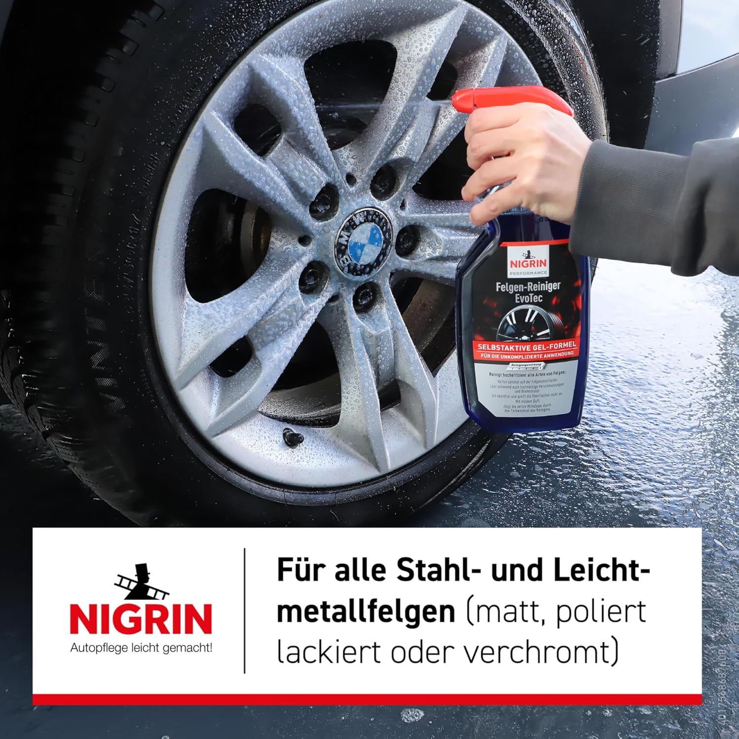 Thumbnail 3 de NIGRIN EvoTec Felgen-Reiniger – hocheffektive Reinigung aller Felgenarten, 3 Liter