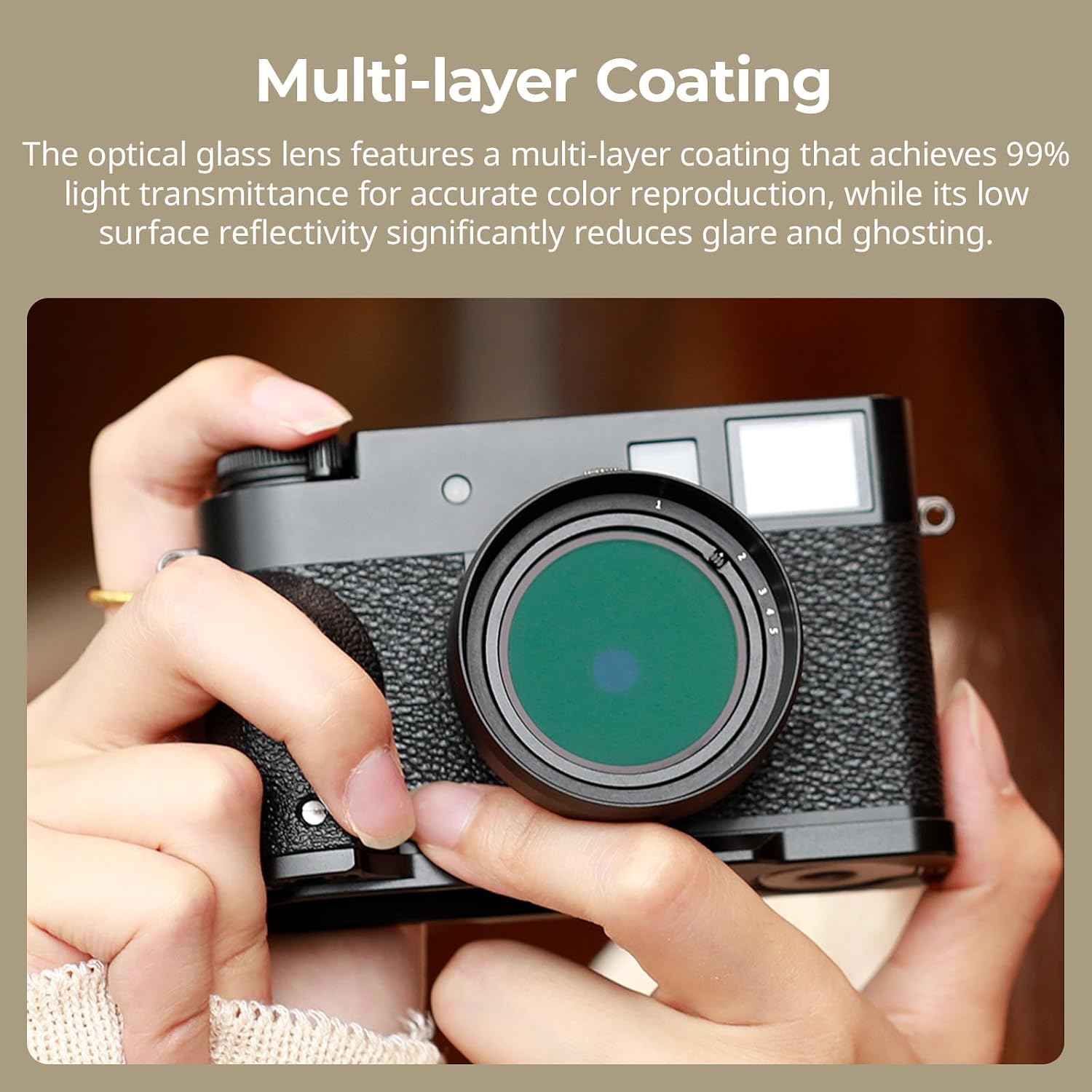 Thumbnail 6 de SMALLRIG Filtre UV Magnétique FUJIFILM X Half 5 mm cadre