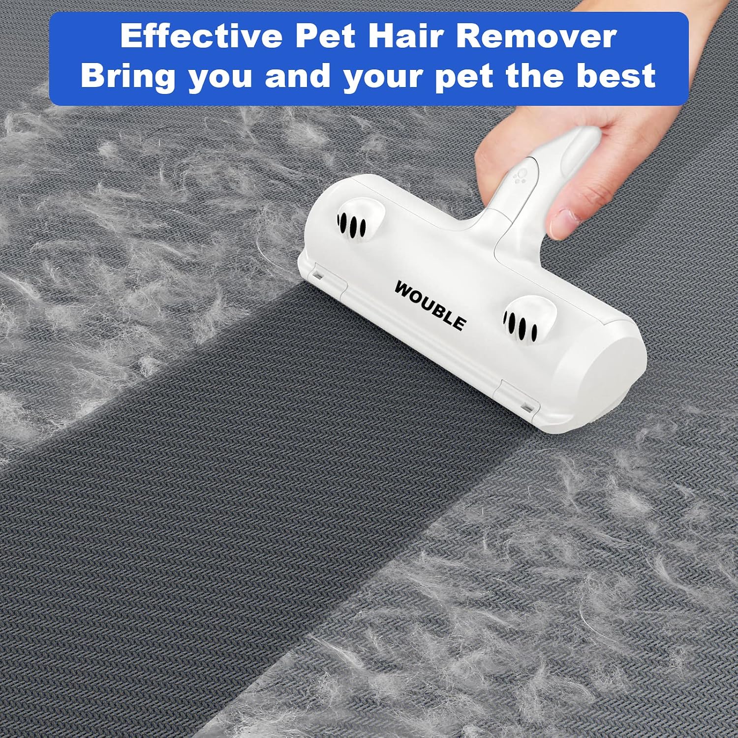 Detalle de Wouble Pet Hair Remover Roller: Reusable Brush for Dog and Cat Hair