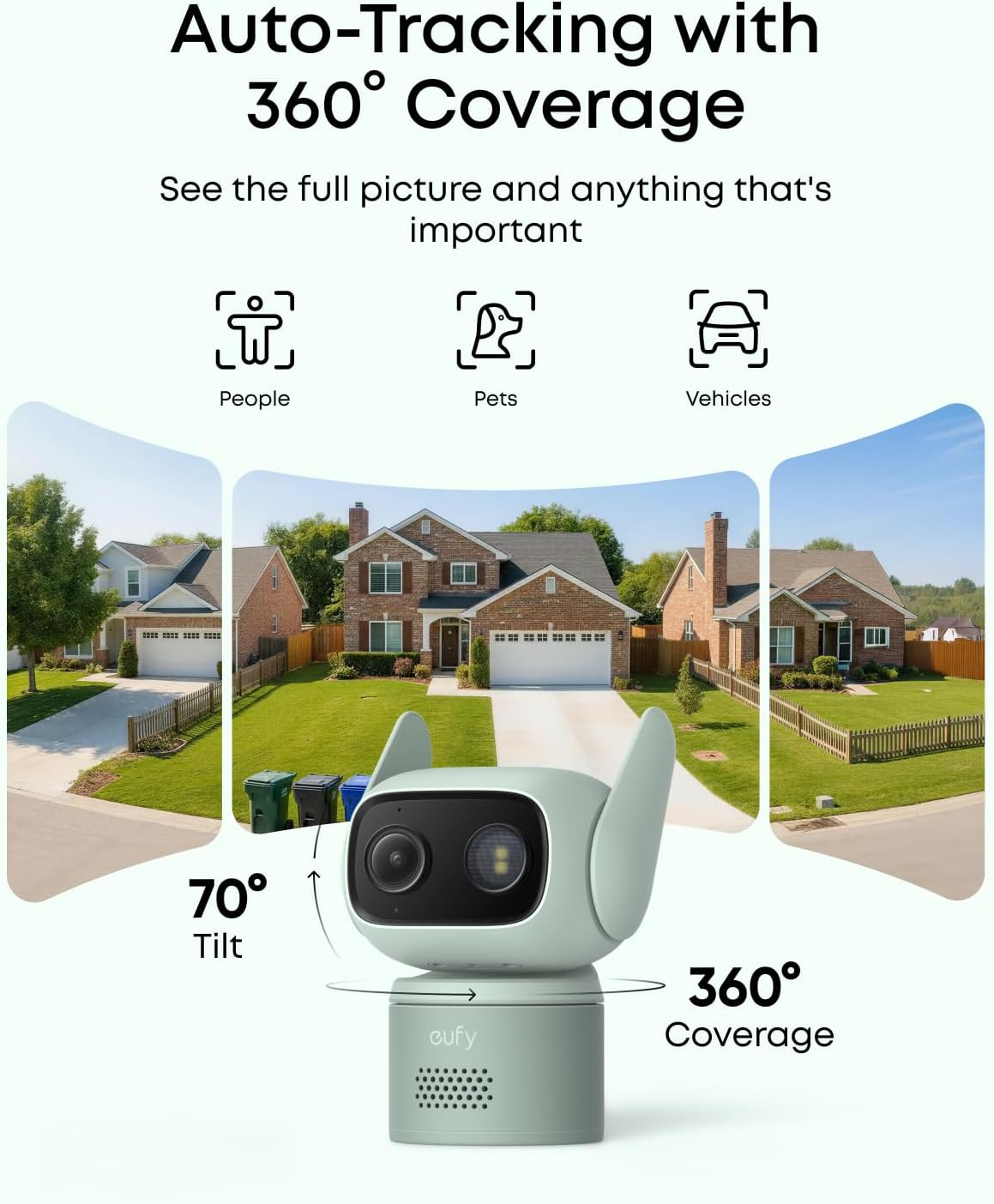 Detalle 2 de eufy Wired Cam C31: 360° Pan & Tilt, Indoor/Outdoor, Deep Colour Night Vision