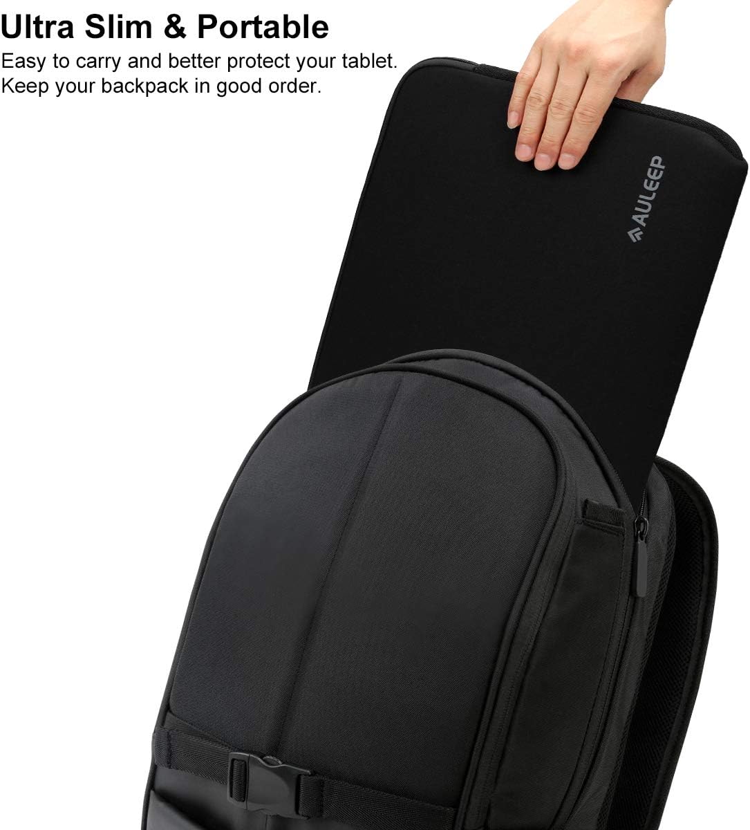Detalle de AULEEP 13–14 Inch Neoprene Laptop Sleeve: Lightweight, Water-Resistant Protection