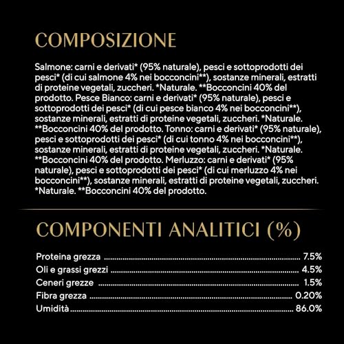 Detalle de Sheba Delicatezze in Gelatina Selezione Pesce per Gatti Adulti – 60 Bustine da 85 g (Totale 5.100 g)